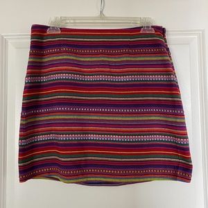 Shrinking Violet Striped Mini Skirt
